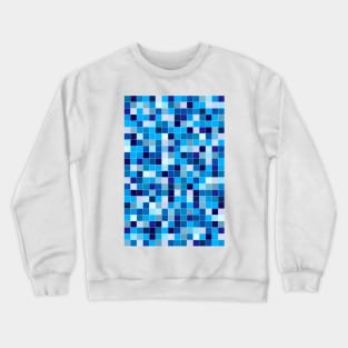 Blue square tiles Crewneck Sweatshirt